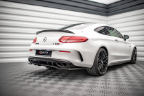 Mercedes-AMG C 63AMG Coupe AMG Aero Pack C205 Facelift 2018-2021 Bakre Splitter (Med Splitters) Maxton Design